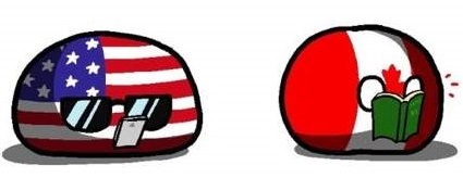 Americaball and Canadaball